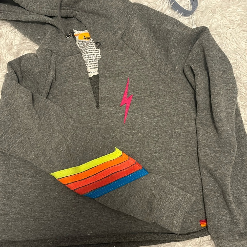 aviator nation cropped hoodie